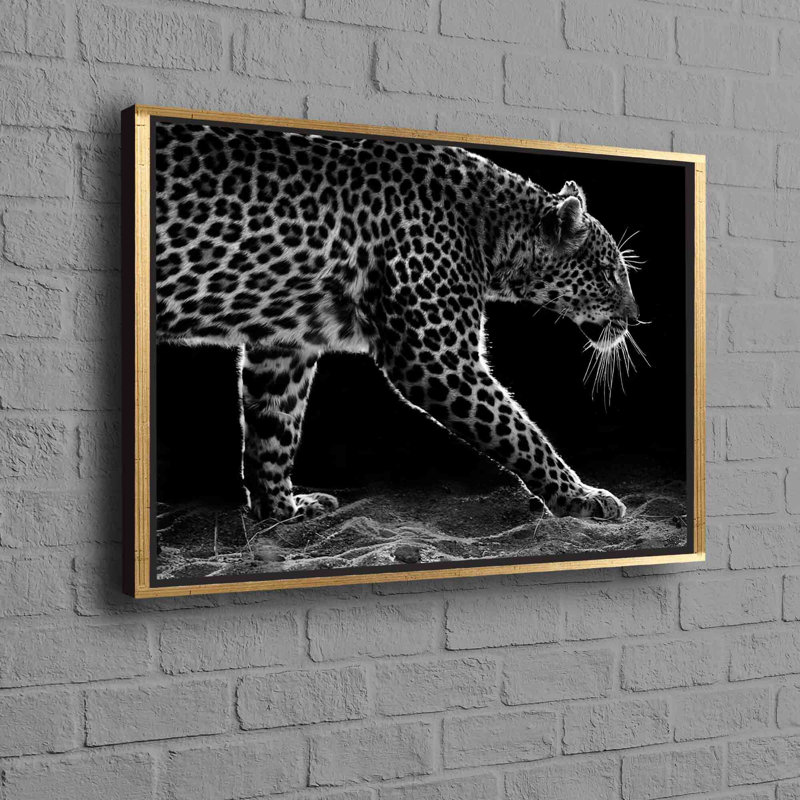 Superbe art mural léopard idéal pour un look campagnard avec art animalier sur toile avec option de personnalisation Cadeau de demoiselle d'honneur parfait