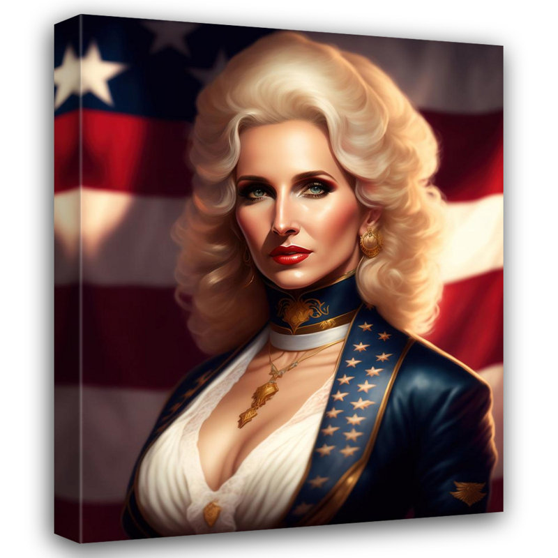 «Country Music Tammy Wynette» par Stephen Chambers, impression sur toile tendue, L 15 po x H 18 po