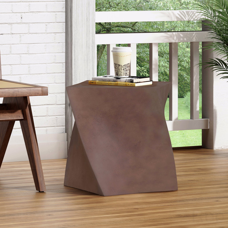 Outdoor Lightweight Concrete Side Table