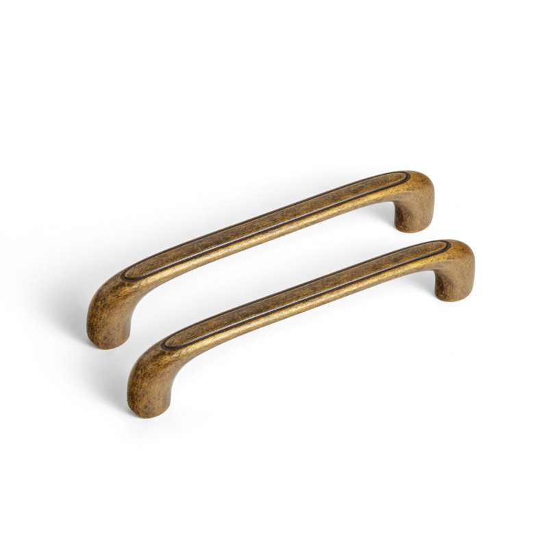 Poignée barre 5 po Center to Center, 6 5/16", 6, Laiton antique