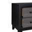 Table de chevet gris et noir SOLUTO