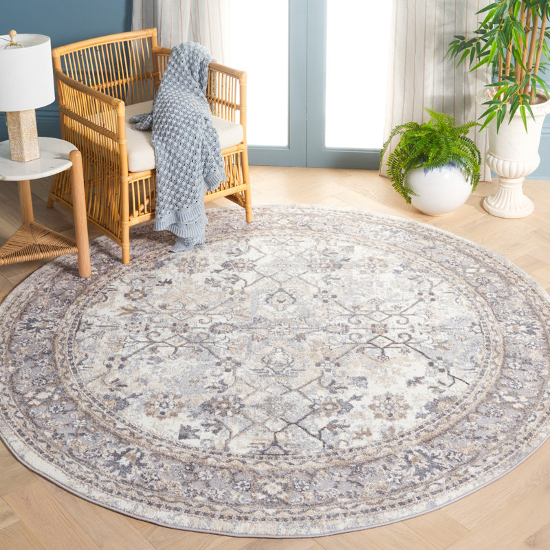 Hanka Performance Oriental Rug, Square 6'7"