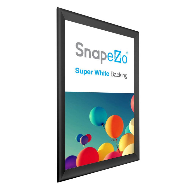 Cadre en aluminium Snapezo Snap Frame, 28 po x 44 po, Noir