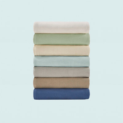1 PCS Queen Cotton Blanket Green