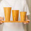 Ensemble de tasse à thé droite en bois de teck-71082289-71082291