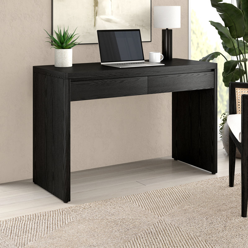 Deroche 48'' Wide Rectangular Desk, Black