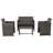 Athlone 4 Piece Deep seating with Cushions-268648528