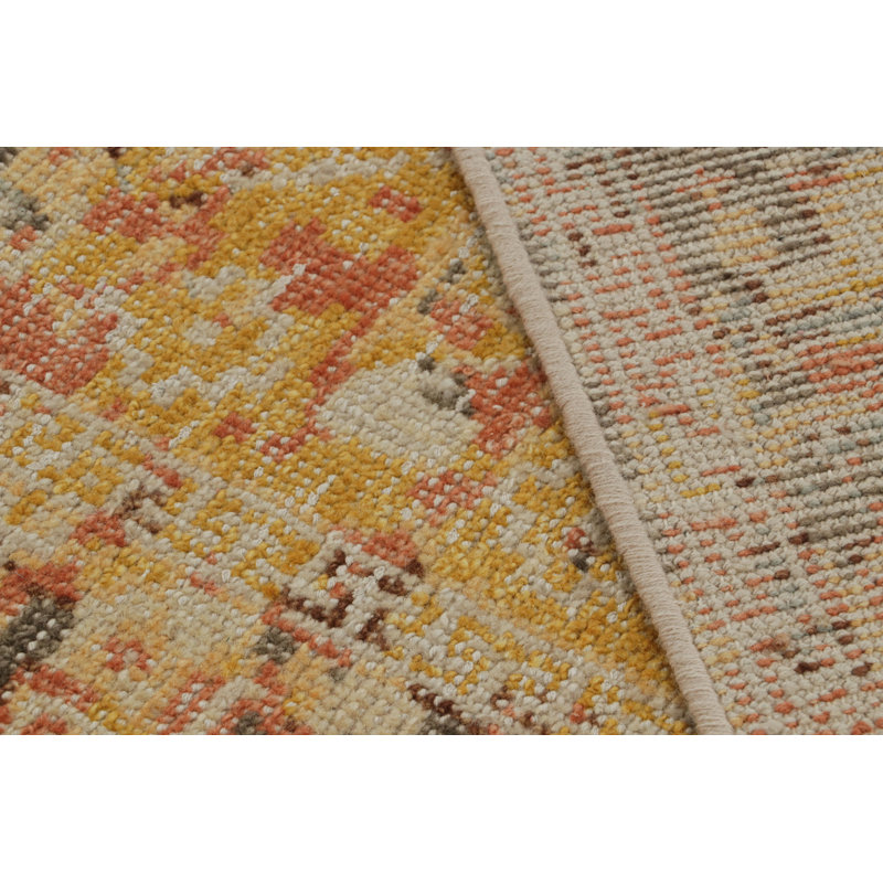 Distressed Homage Hand Knotted Wool Animal Print Area Rug, Rectangle 13' x 18'