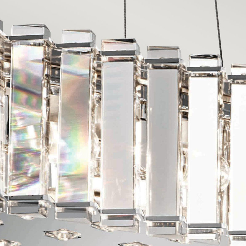 Cerium 8 - Light Chrome Drum Pendant