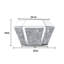 Amla Glass Coffee Table 80cm Wide Mirrored Top