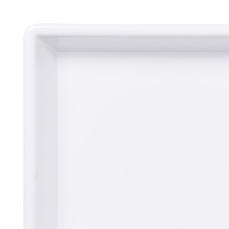 Elite Global Solutions Rectangle Melamine Baker Bakeware, White