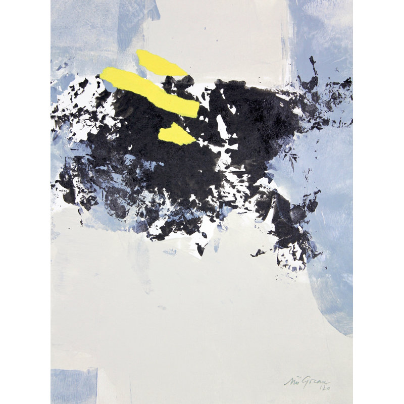 3 par Simona Gocan, H 21,2 po x l 17,2 po, Papier avec cadre noir