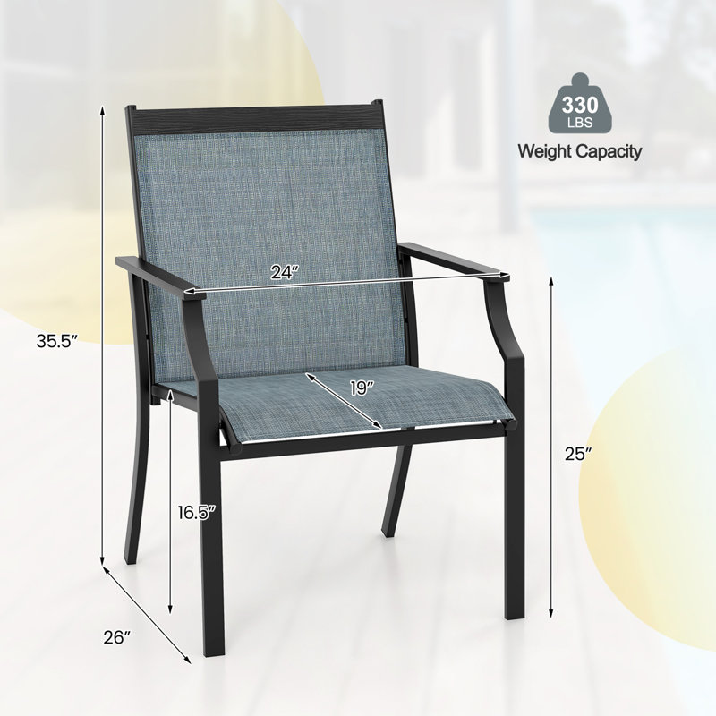 Fauteuil de salle à manger Letizia, Bleu