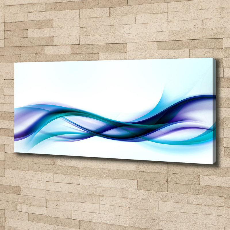 Waves Abstraction - Wrapped Canvas Print