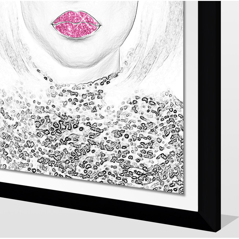 « rose des lèvres », impression encadrée, H 51,5 po x l 35,5 po x P 0,75 po, H 27,5 po x l 21,5 po x P 0,75 po