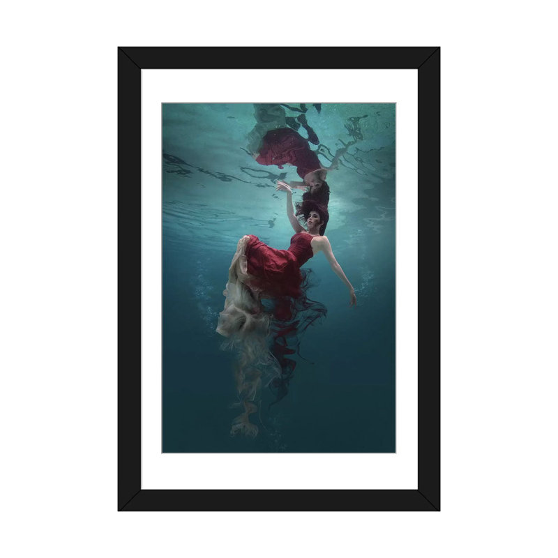 « evanesced », reproduction de photo sur toile, Papier d'art encadré noir, H 24 po x l 16 po x P 1 po, Blanc