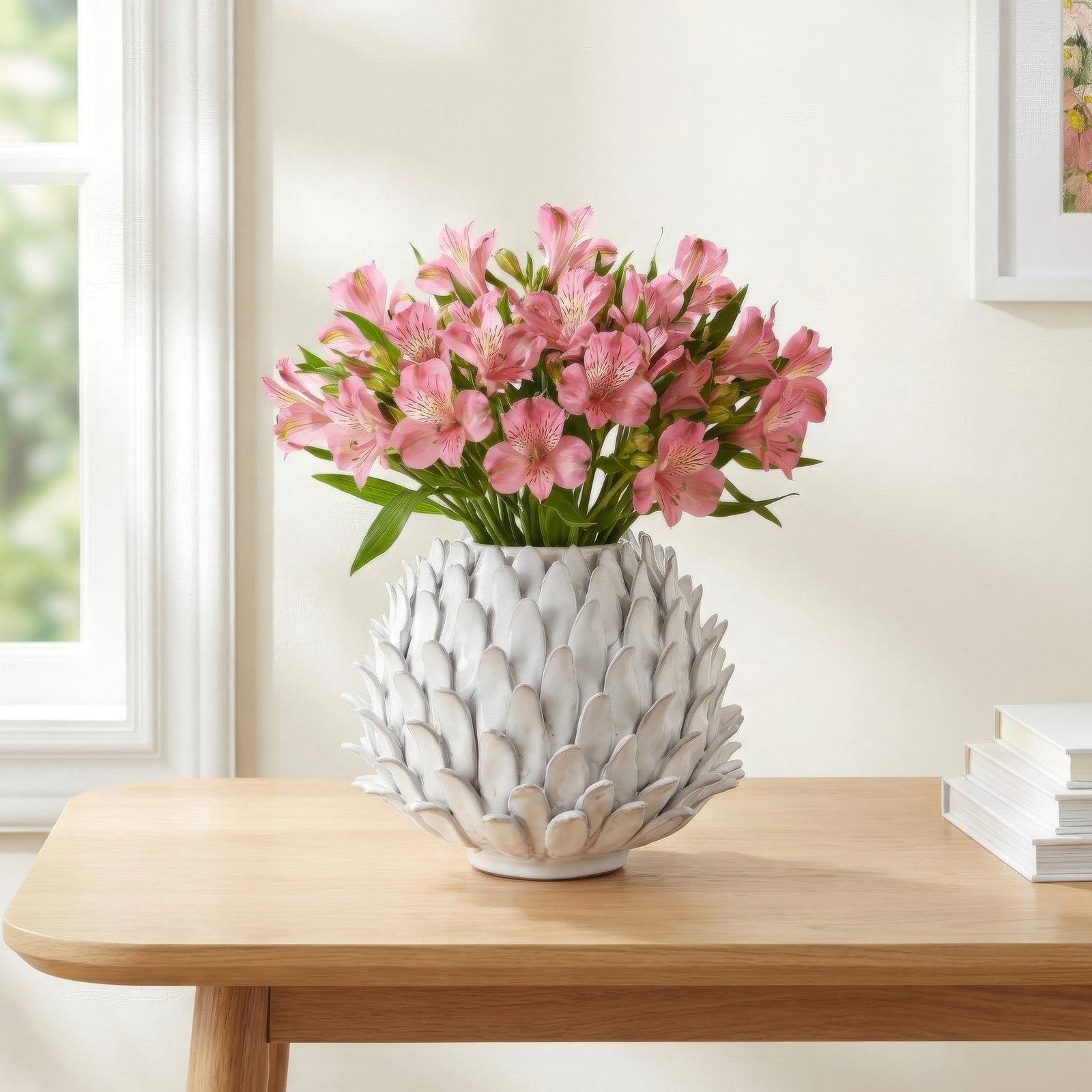 Warnick Handmade Terracotta Table Vase, 6" H x 7" W x 7" D