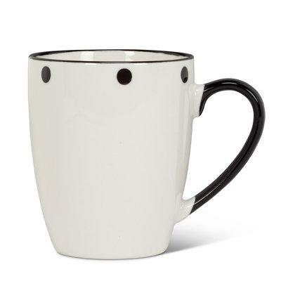 Flaherty White With Black Dots Coffee Mug