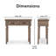 Console 2 tiroirs Cassatt