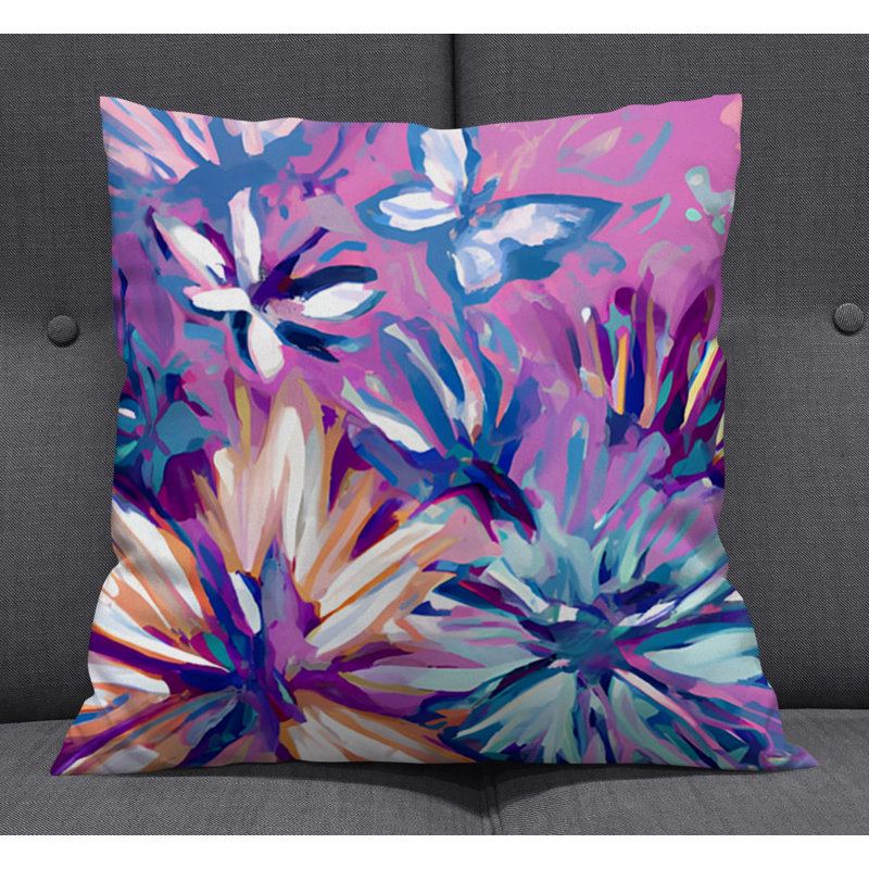 Throw Pillow, 16"H x 16"W, Pillow Cover Only - No Insert