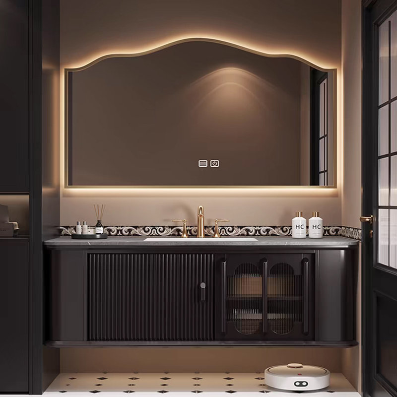 American-style simple bathroom cabinet, 55.12"