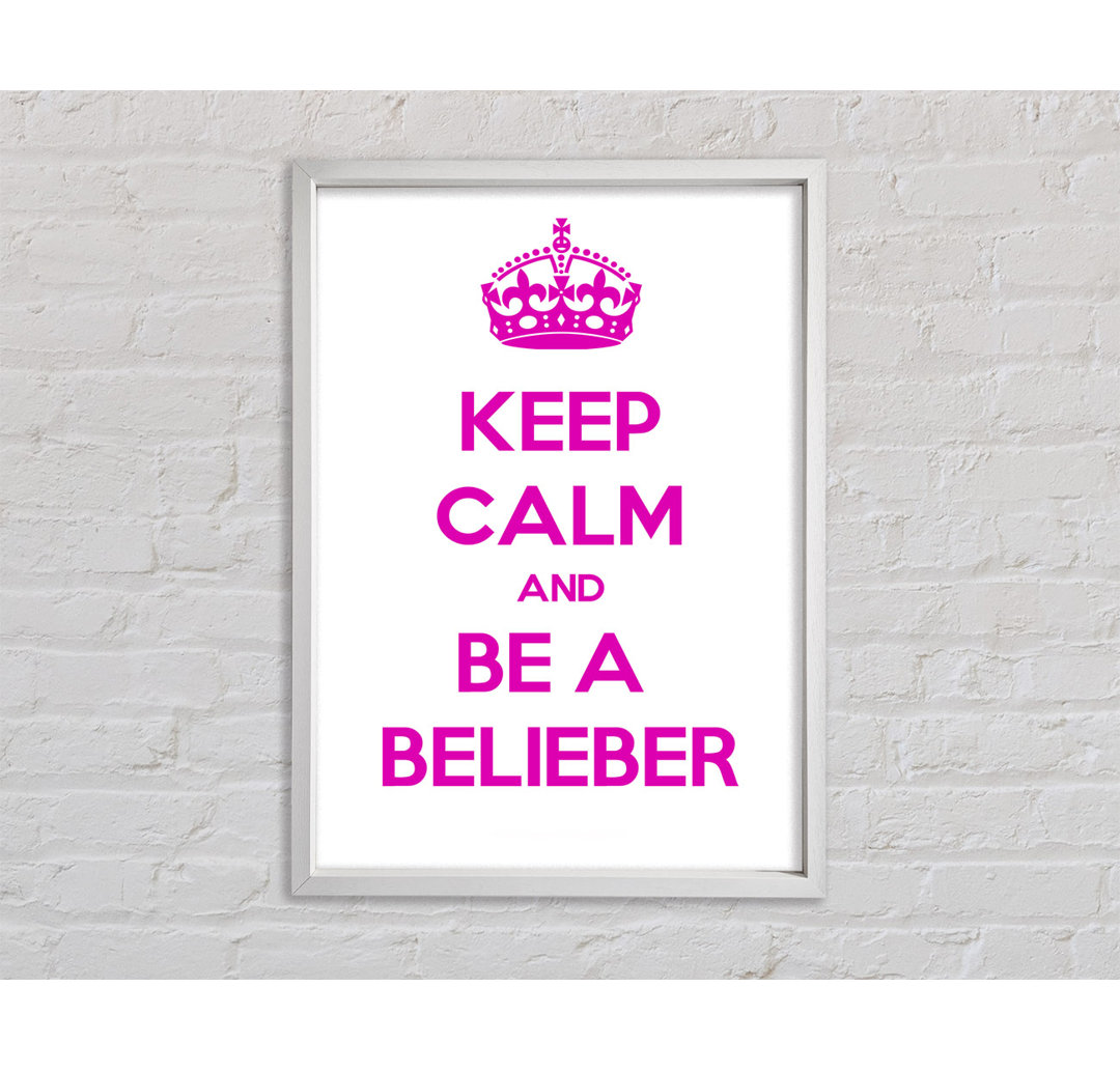 Musik Zitat Keep Calm Justin Bieber - Drucken