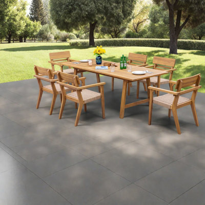 Patio Dining Set Extendable Table,