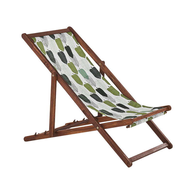 Ehrenfried Folding Deck Chair, Dark Brown