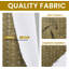 Fabdivine Block Print Eyelet Curtains Window Drapes for Décor Thick Linen 54x102 Inch- Aradhna-498218788