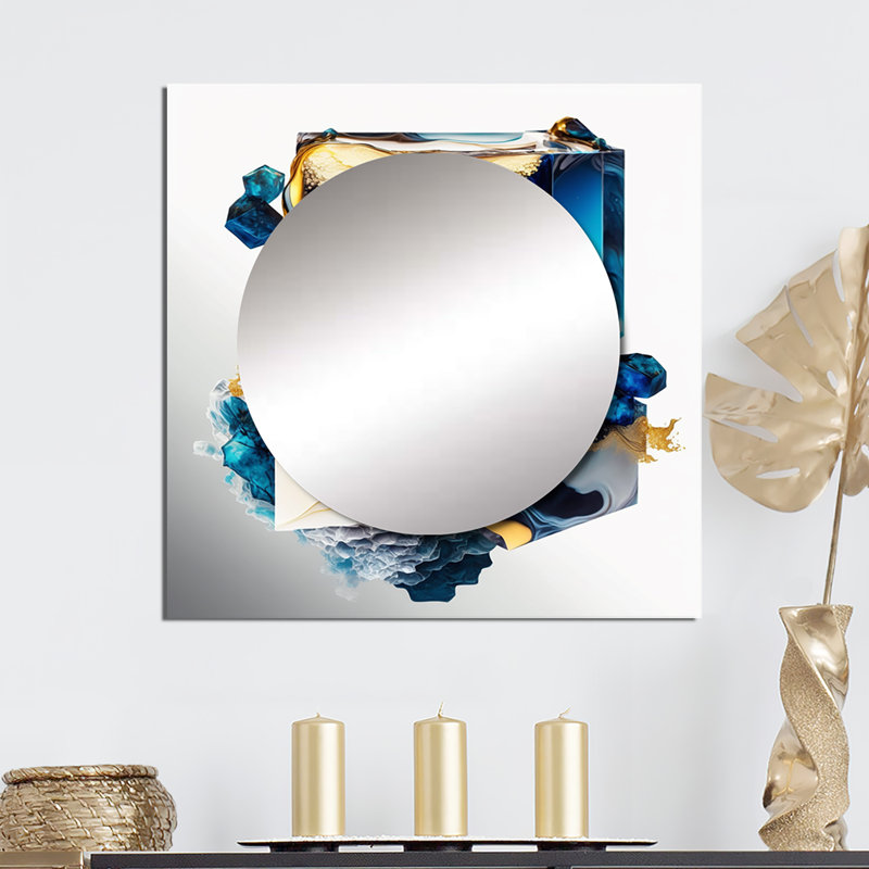 Leokadia - miroir mural animaux pour salle de bain, 23 po x 23 po