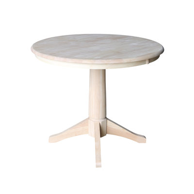 Imilia Solid Wood Pedestal Dining Table