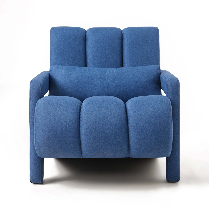 Chaise d'appoint moderne en lin avec coussin confortable