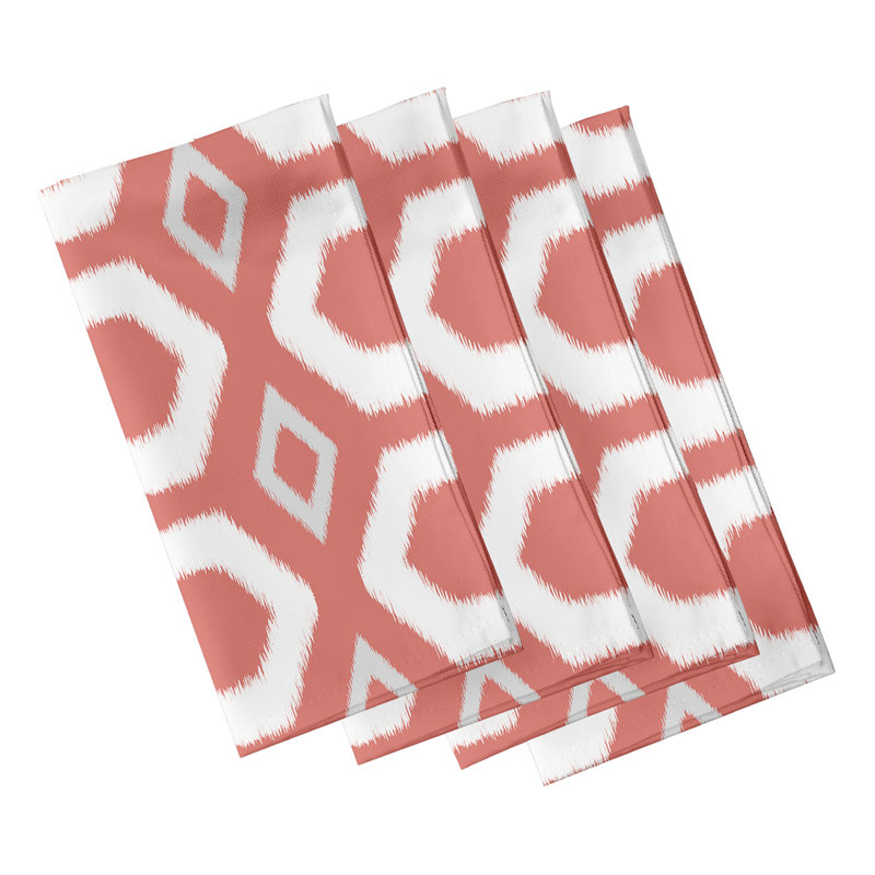 Ensemble de serviettes 4 pièces Zavala, L 18 po x L 18 po, Orange