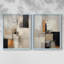 ABSTRACT Series CCCCLXIV - Impression encadrée de qualité supérieure - prête à être accrochée - aucun clou requis - aucun clou requis-108037344-108037345