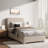Bensu Boucle Upholstered Platform Bed，3-Piece Bedroom Sets-807834677-807834665