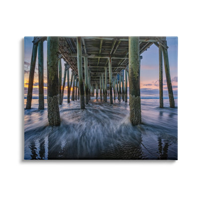 " Under Pier Beach Waves " by Rick Berk