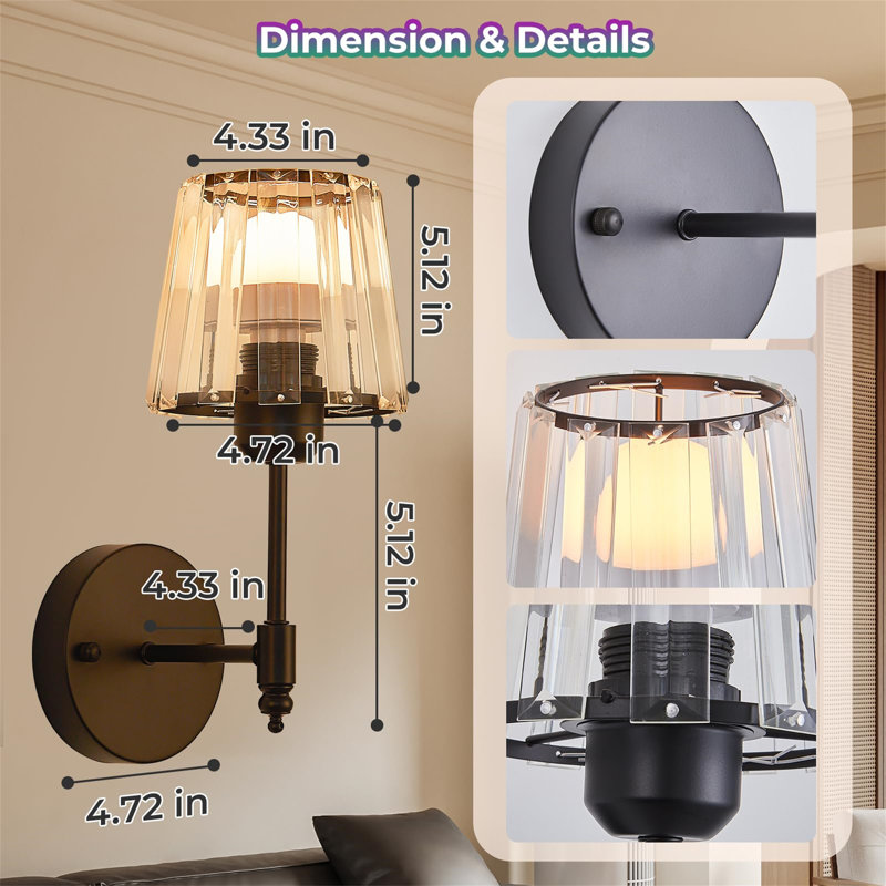 Armed Sconce, Black