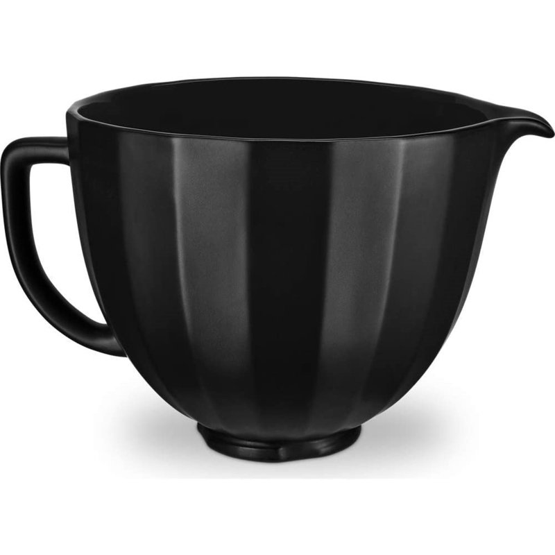 KitchenAid® 5 Quart Black Shell Ceramic Bowl, Black