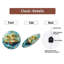 Horloge murale en verre Tropical Island Waterfall - 12 po