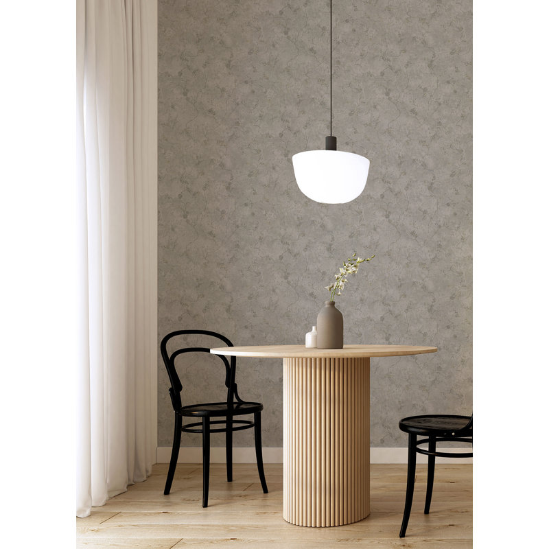 Metallic Wallpaper Roll, Gray