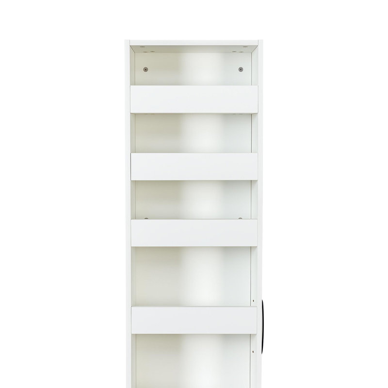 Étagère ouverte 7 côtés multi-fonctions avec rangement à un seul niveau pour la cuisine, le salon et les espaces étroits
