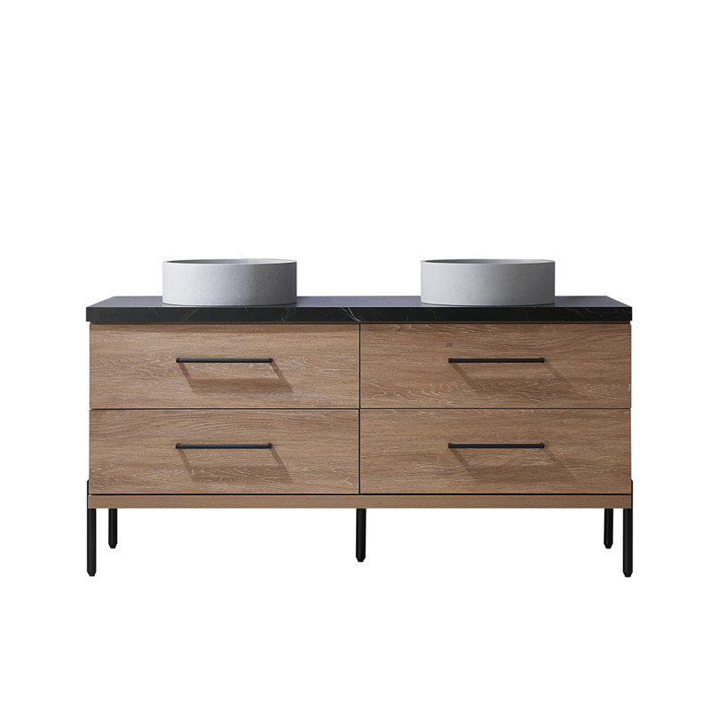 Ensemble de meuble-lavabo double 60 po Munro