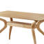 Ensemble de salle à manger à tréteaux en bois pour 4 personnes 59 "avec chaises rembourrées Bryona-1320900775-1320900768