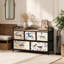 Elegant Patterned 5 Drawer Chest Powder Coated Steel Frame Home Storage Organiser
