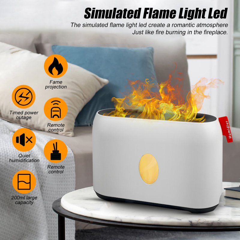 Flame Light Humidifier and Diffuser