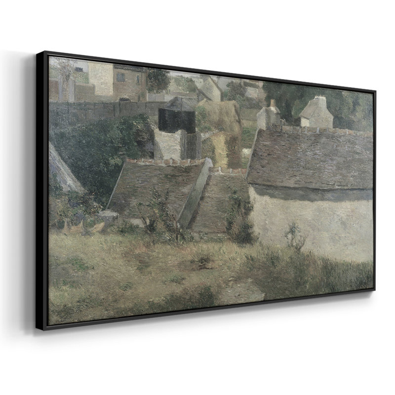 Série paysage - Dxcviii - Toile tendue avec châssis encadré - Prêt à être accroché, H 21 po x l 41 po