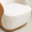 Fauteuil demi-tonneau pivotant en velours Stith-979009563