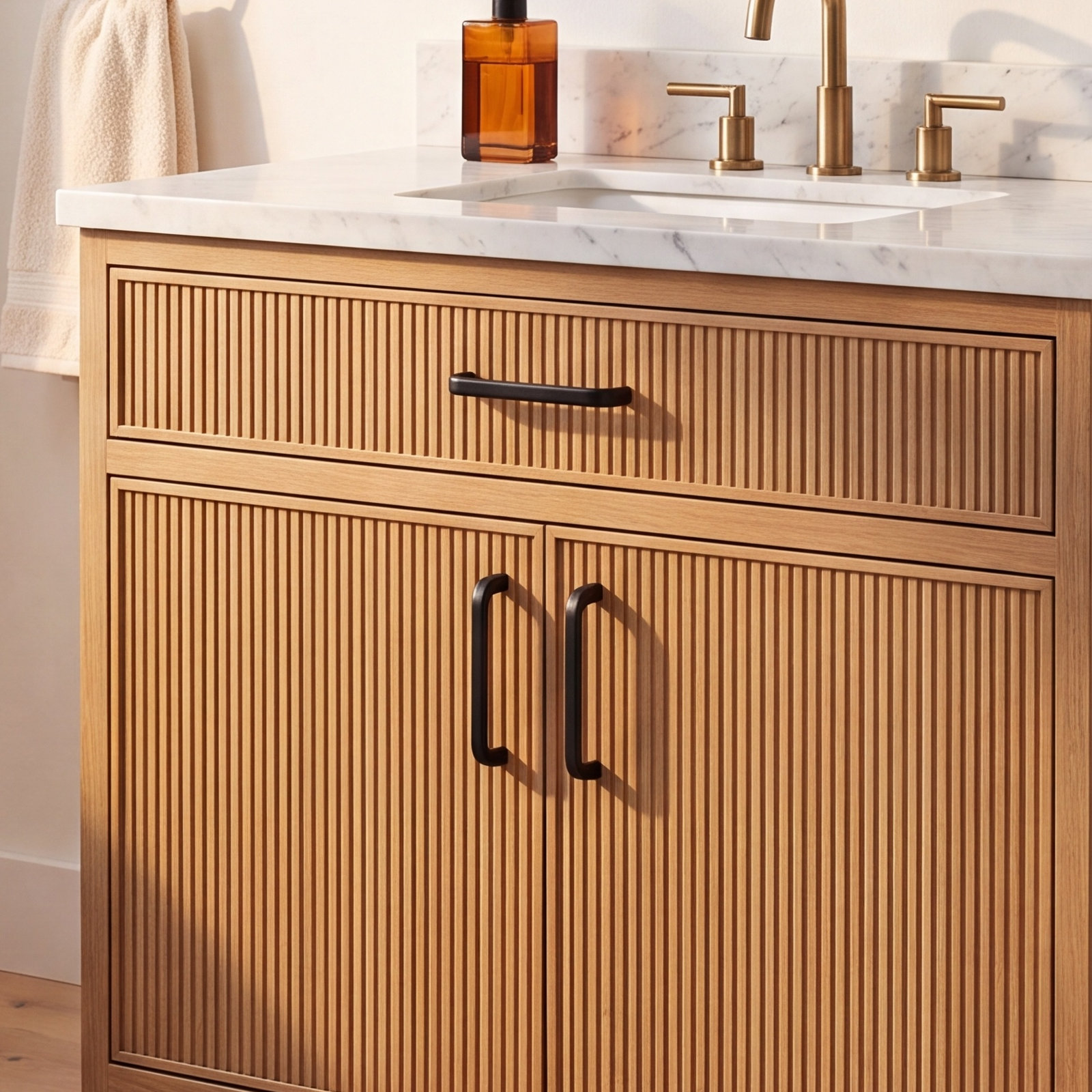 Telfair Bar Cabinet Pull, Flat Black, 5 1/16" Center to Center