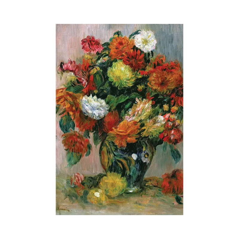 Vase Of Flowers, C.1884 by Pierre-Auguste Renoir - Wrapped Canvas Gallery-Wrapped Canvas Giclée