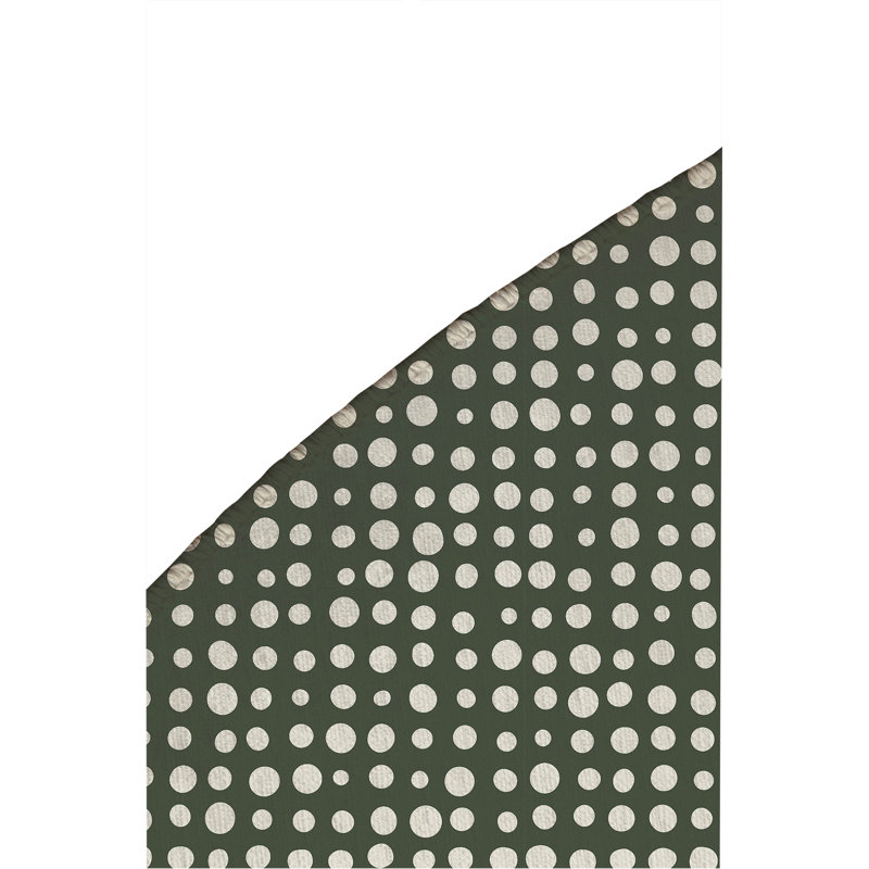 Tapis d'extérieur antidérapant à pois assortis, Rond 5 pi